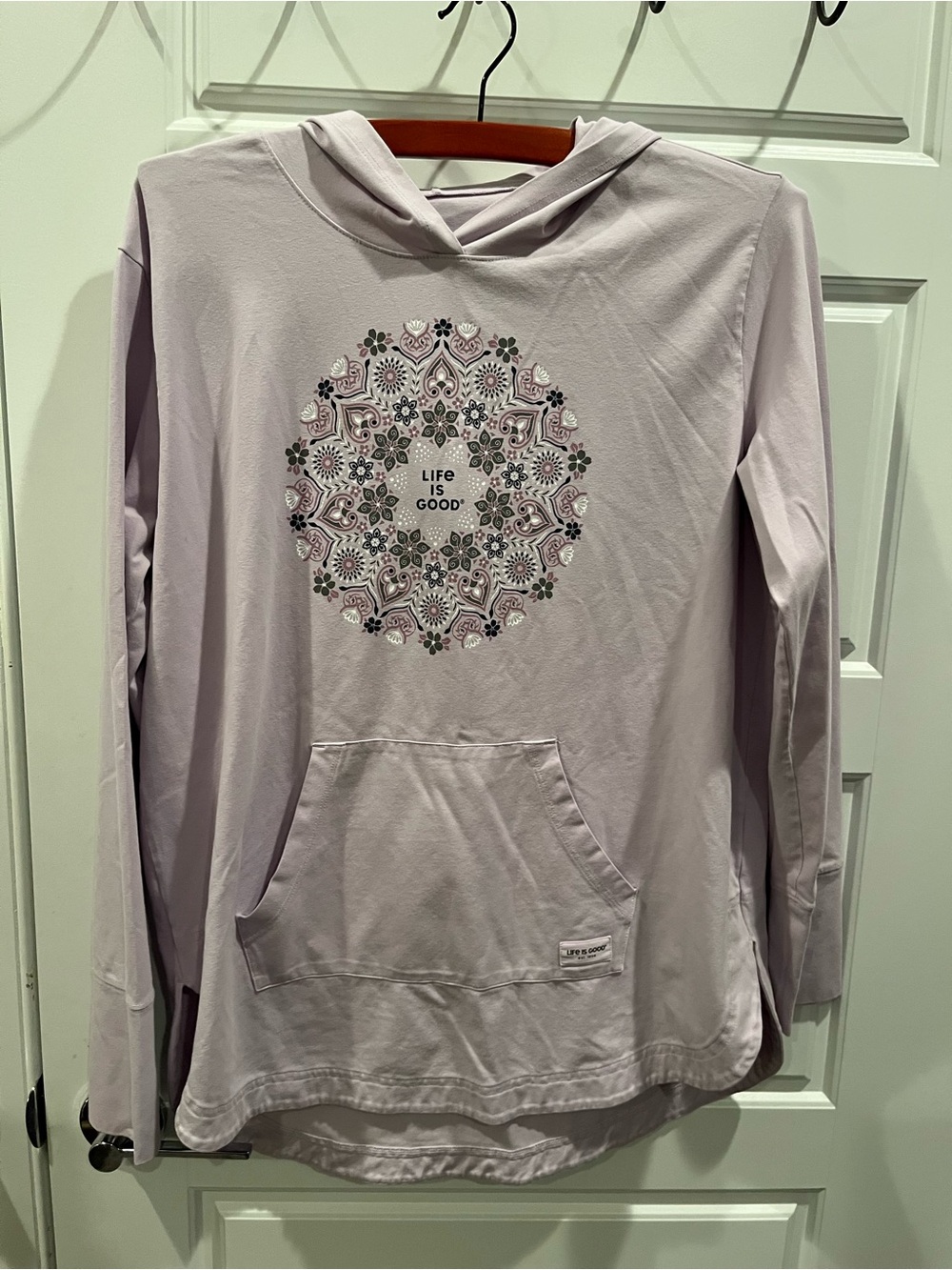 Life Is Good Lilac Mandala Pullover Hoodie-Crusher Flex